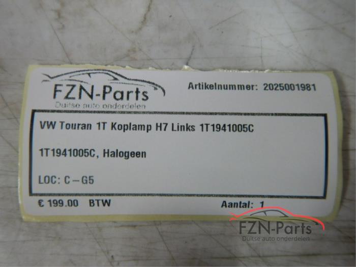 Koplamp links Volkswagen Touran (22722023)