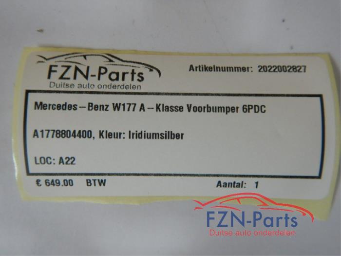 Mercedes-Benz W177 A-Klasse Voorbumper 6PDC