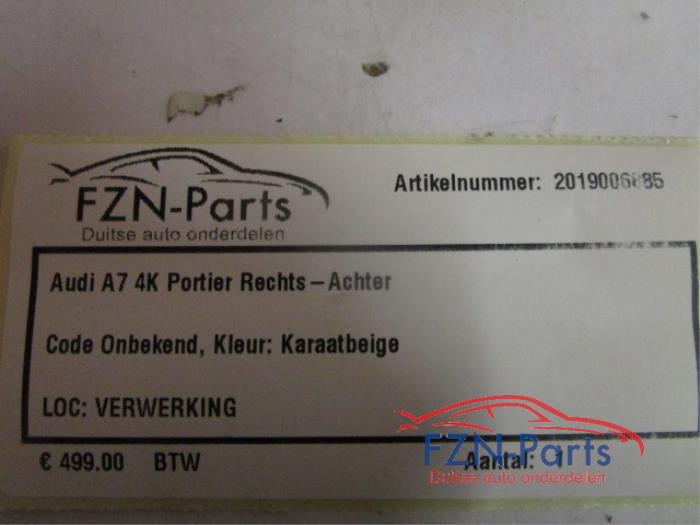 Audi A7 4K Portier Rechts-Achter