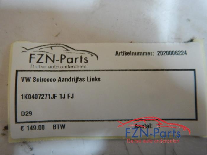 Aandrijfas links-achter Volkswagen Scirocco (22725181)