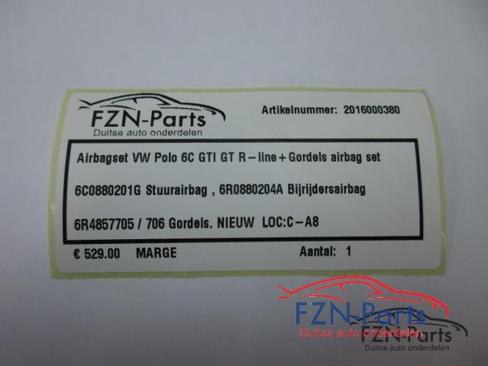VW Polo 6C GTI R-Line Airbagset + Gordels (airbag set)