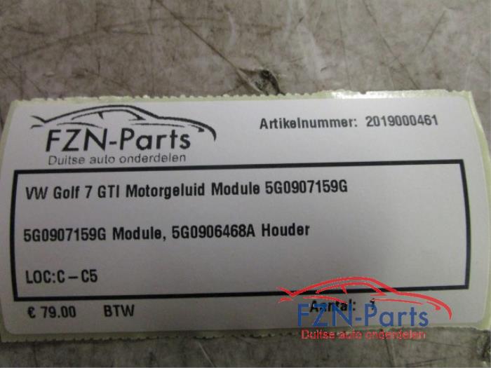 VW Golf 7 GTI Motorgeluid Module