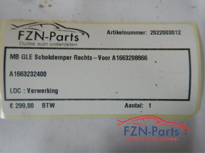 Schokdemper rechts-voor Mercedes Diversen (22745137)