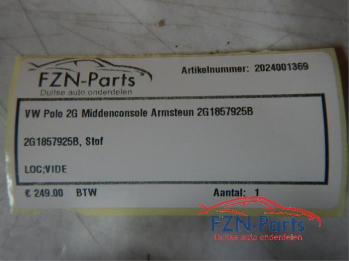 VW Polo 2G Middenconsole Armsteun