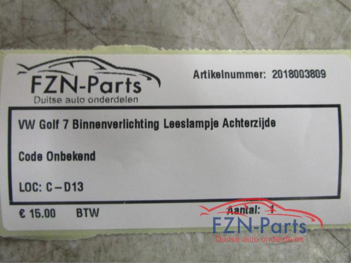 Binnenverlichting voor Volkswagen Golf (22744240)