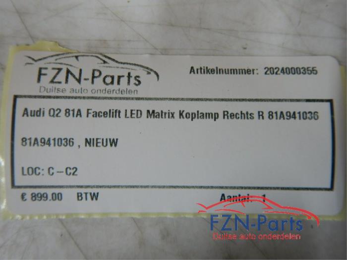 Koplamp rechts Audi Q2 (22741164)