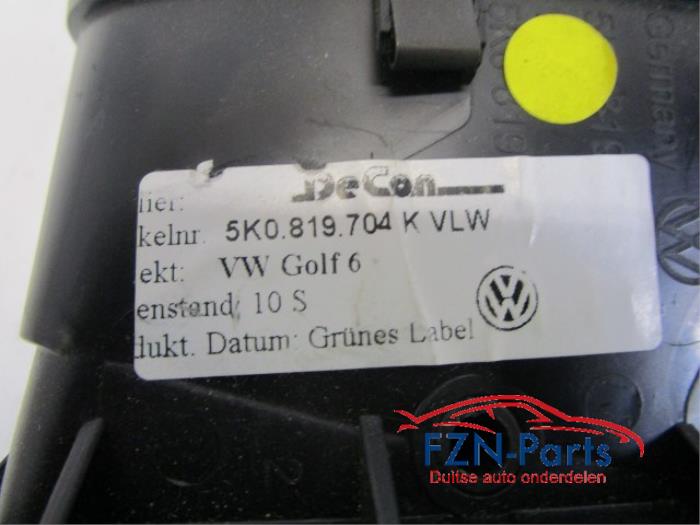 VW Golf 6 Luchtrooster Dashbord L+R Set