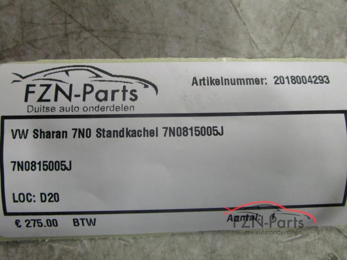 VW Sharan 7N0 Standkachel