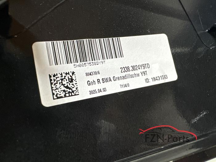VW Golf 8 Spiegelkap Rechts Side assist LY9T