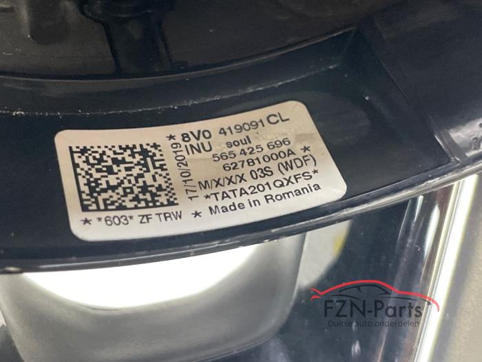 Audi A3 8V Facelift Stuur MF + F1 Platte onderkant