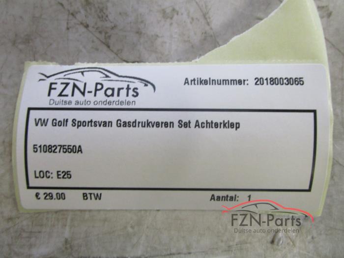 VW Golf Sportsvan Gasdrukveren Set Achterklep