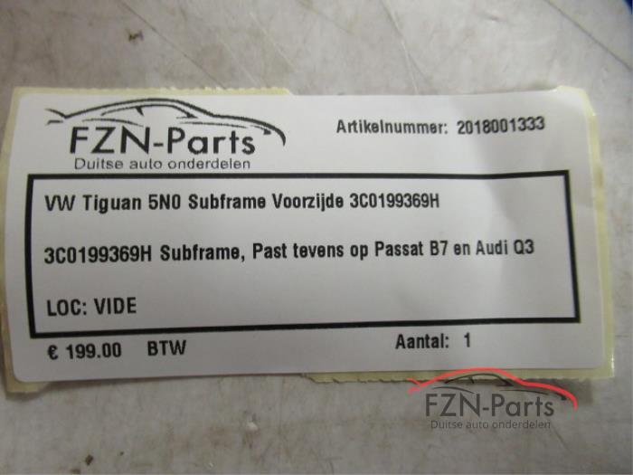 VW Tiguan 5N0 Subframe Voorzijde