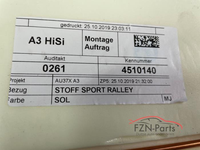 Audi A3 8V5 Sedan Interieur Stof Sport Verwarmbaar Compleet