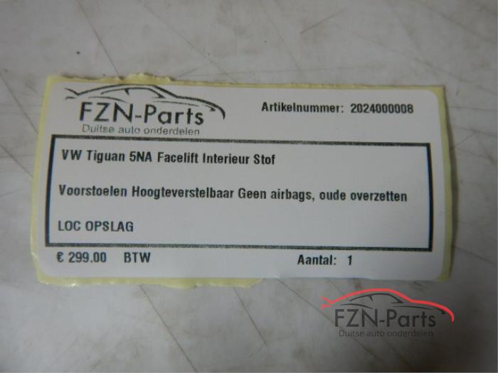 Bekleding Set (compleet) Volkswagen Tiguan (22743906)