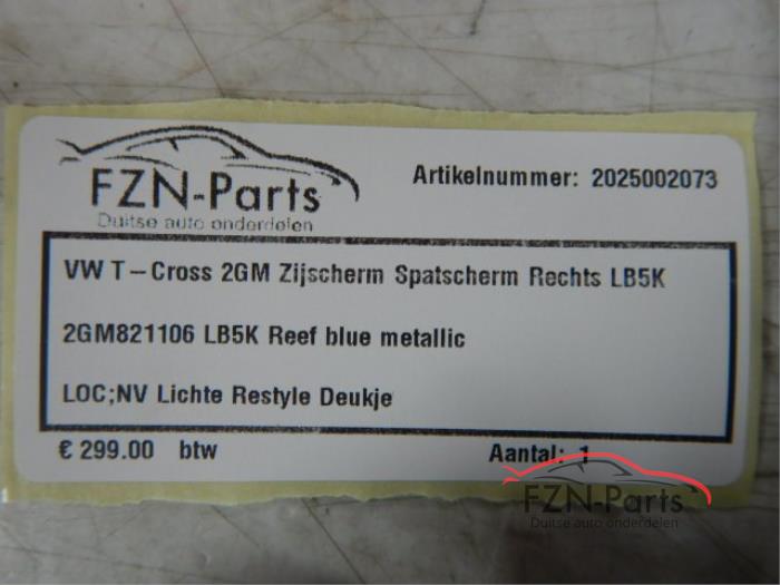 Scherm rechts-voor Volkswagen T-Cross (22724136)