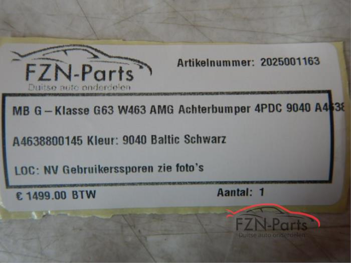 Mercedes-Benz G-Klasse G63 AMG W463 Achterbumper 4PDC