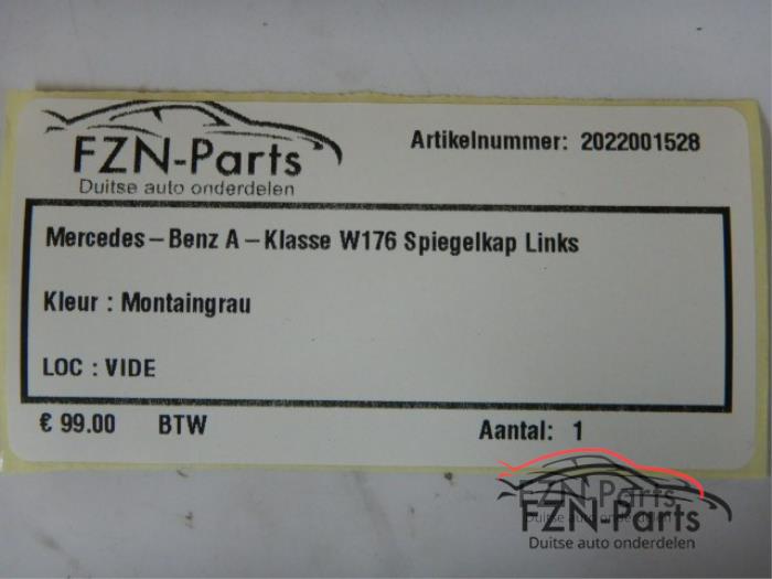 Spiegelkap links Mercedes A-Klasse (22738938)