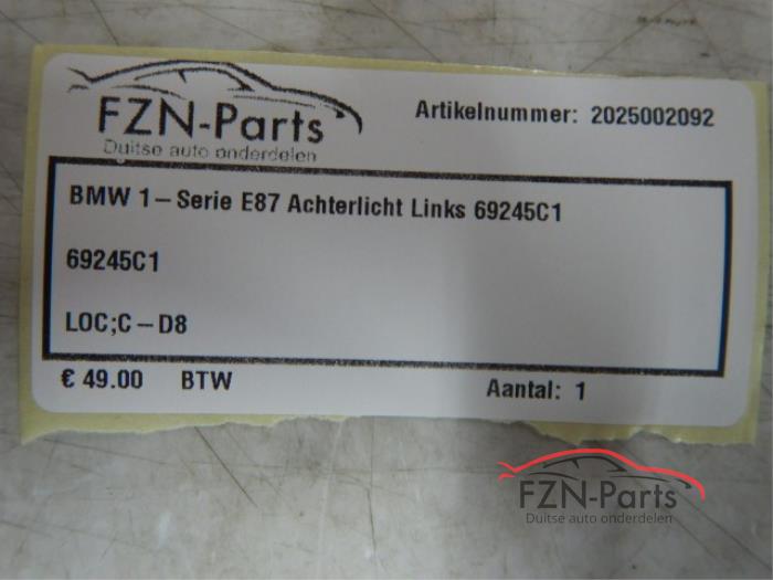 BMW 1-Serie E87 Achterlicht Links