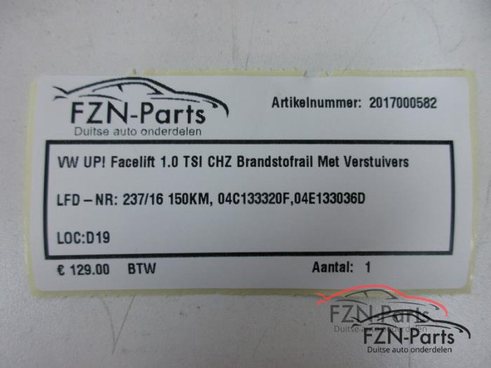 VW UP! Facelift 1.0 TSI CHZ Brandstofrail Met Injectoren