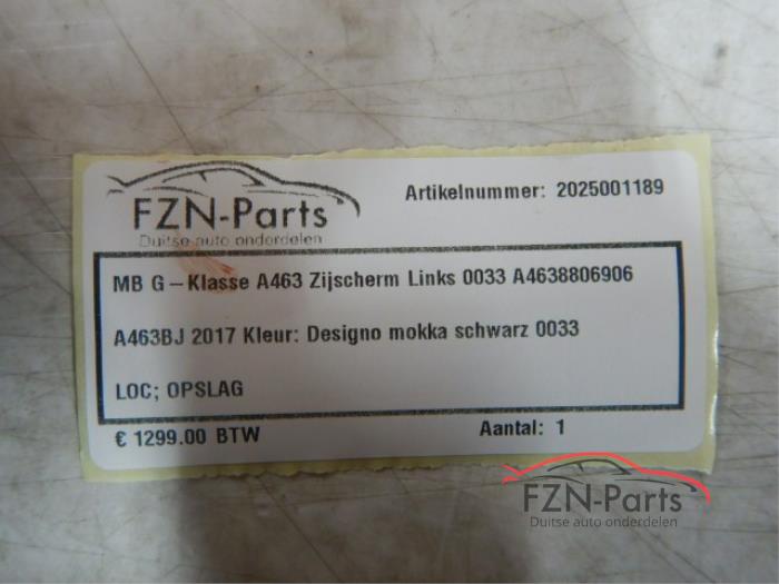 Mercedes-Benz G-Klasse W463 Zijscherm Spatscherm Links