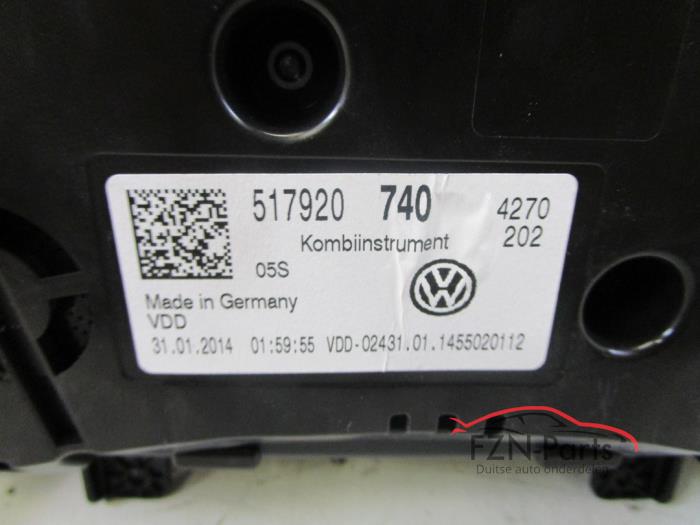 VW Golf Sportsvan Tellerunit Kilometerteller
