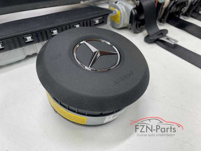 Mercedes-Benz CLA W118 Dashboard airbag set Leer Compleet