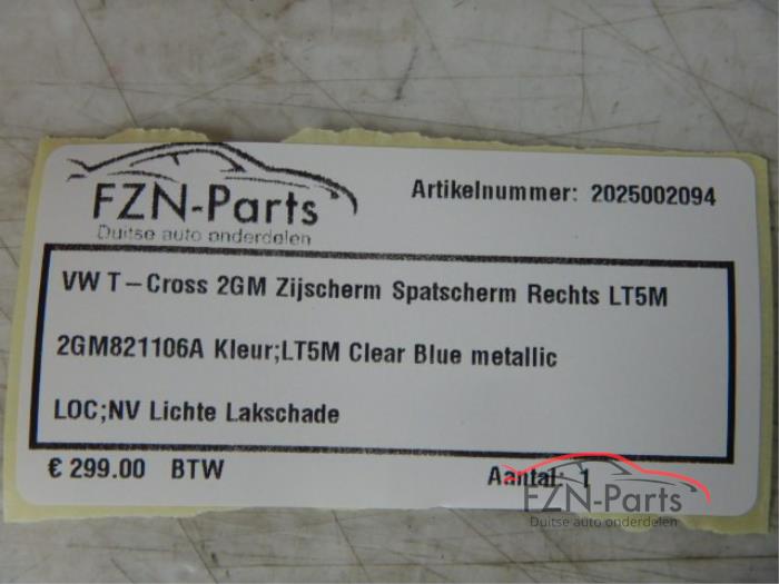 Scherm rechts-voor Volkswagen T-Cross (22724130)
