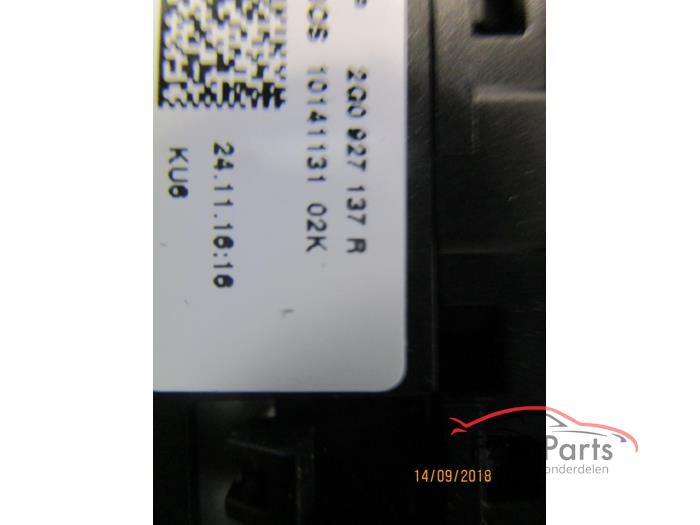 VW Polo 2G Schakelaar Knopjes Middenconsole