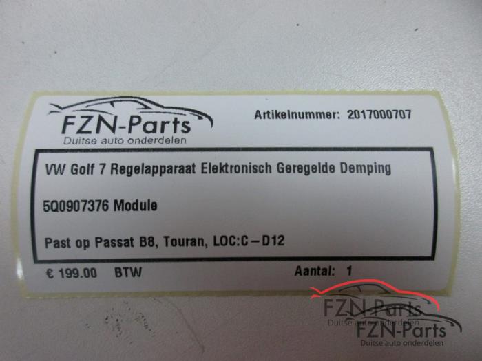 VW Golf 7 Regelapparaat Elektronisch Geregelde Demping