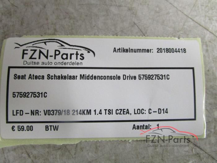 Seat Ateca Schakelaar Middenconsole Drive