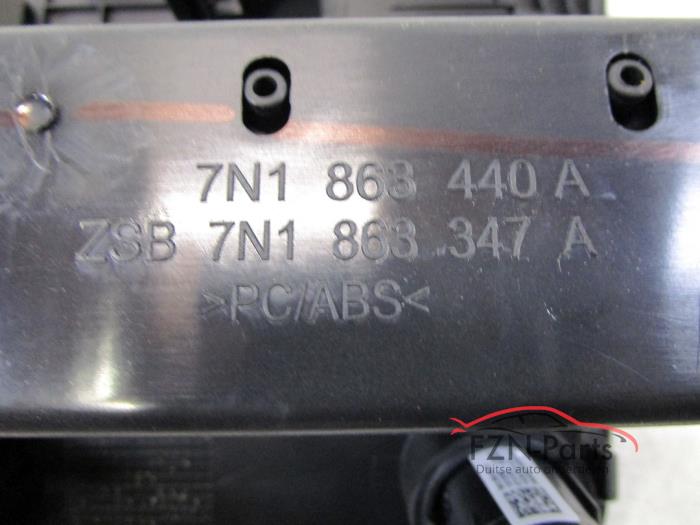 VW Sharan 7N Inleg Middenconsole Met Knopjes