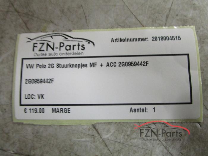 VW Polo 2G Stuurknopjes MF+ACC