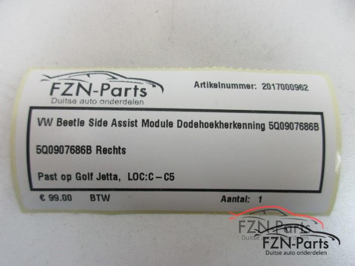 Side assist sensor Volkswagen Golf (22740381)