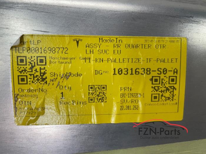 Tesla Model S Snijdeel Links-Achter