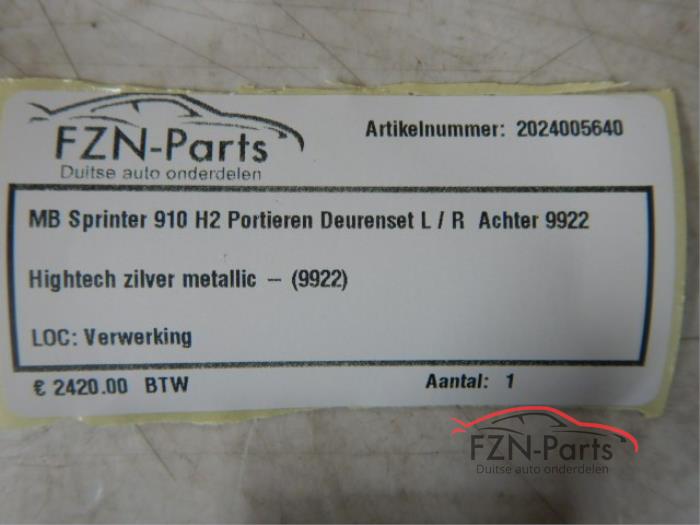 Mercedes-Benz W907 W910 H2 Portieren deurenset Links en Rechts achtezijde 9922