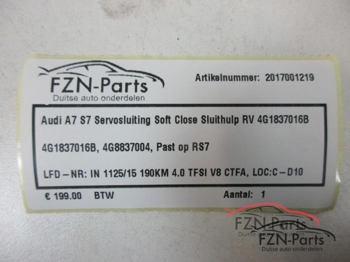 Audi A7 S7 Servosluiting Soft Close Sluithulp Rechtsvoor