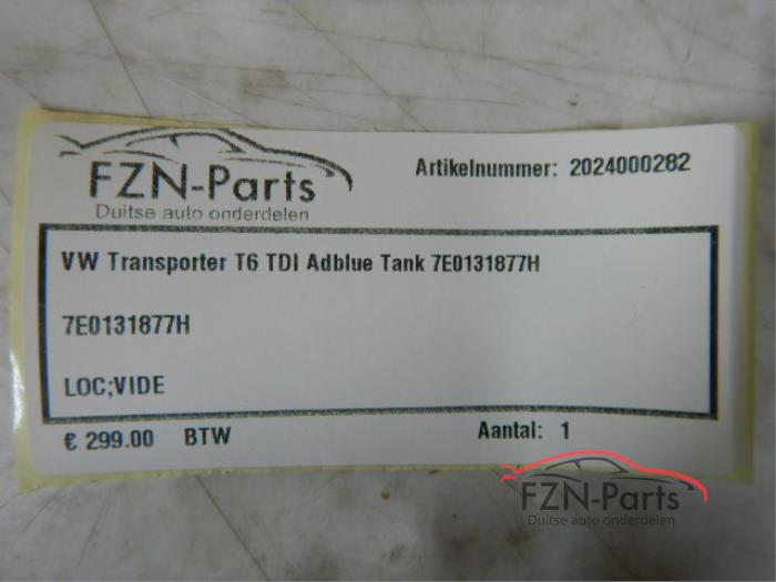 VW Transporter T6 TDI Adblue Tank