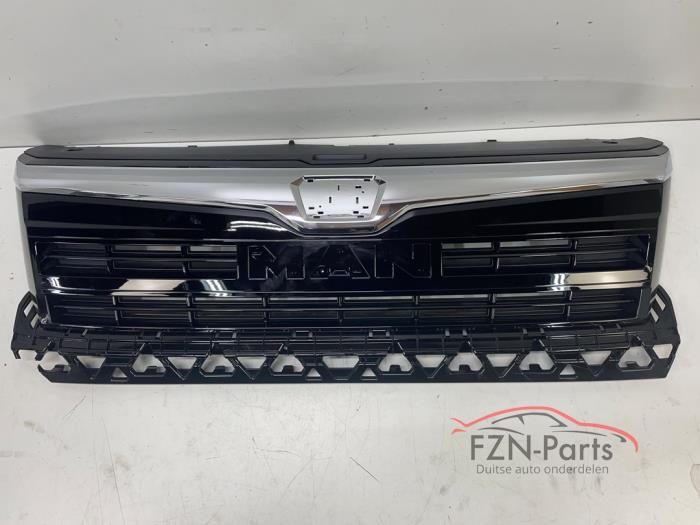 Man TGE Grille Hoogglans Chroom
