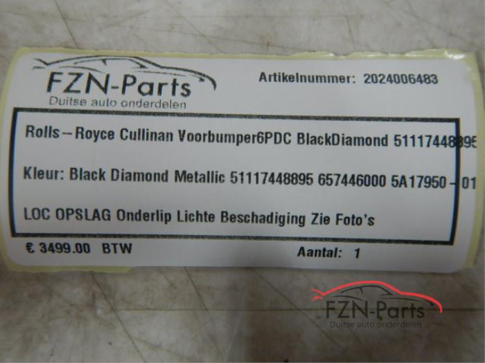 Rolls Royce RR Cullinan Voorbumper 6DDC Blackdiamond