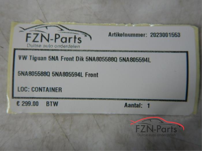 Frontdeel steun Volkswagen Tiguan (23200523)