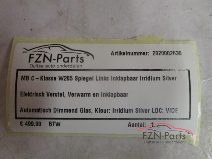 MERCEDES-BENZ W205 Spiegel Inklapbaar Links