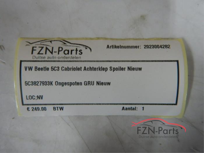 Achterspoiler Volkswagen Beetle (23320151)