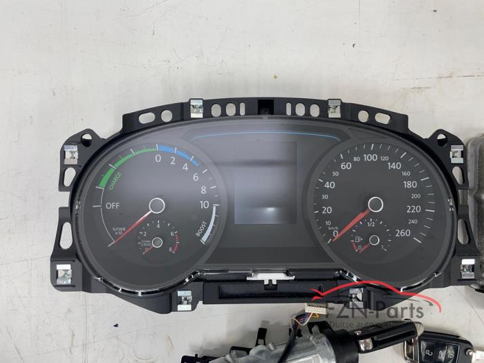 VW Golf 7 GTE Starterset Kilometerteller contactslot + 2 Sleutels