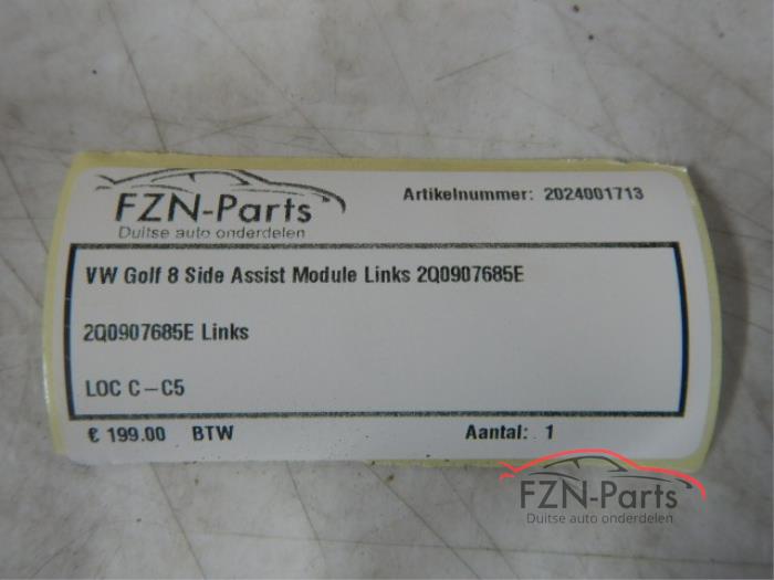 Side assist sensor Volkswagen Golf (23321297)