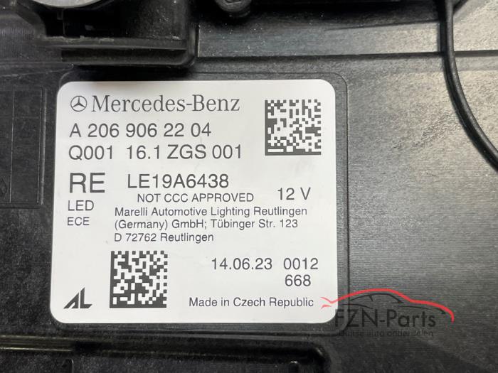 Mercedes-Benz C-Klasse W206 Koplamp Rechts VOLLED Digital Light