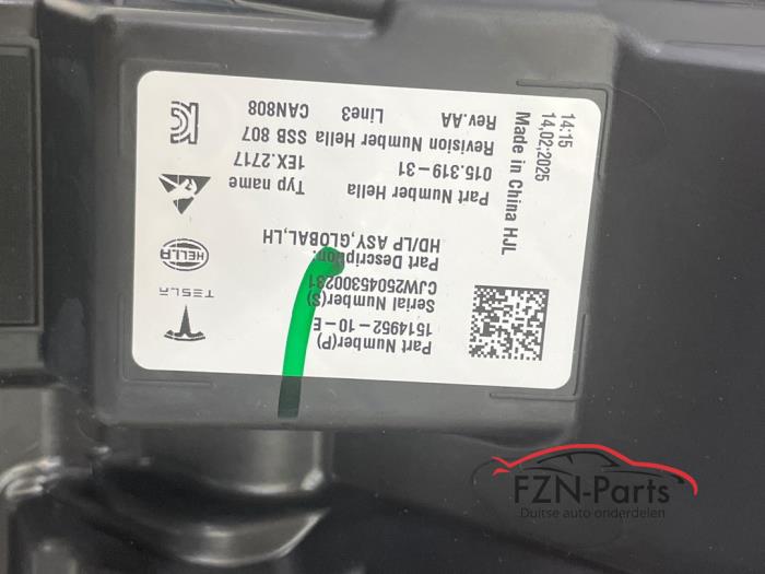 Tesla Model 3 Koplamp volled Links