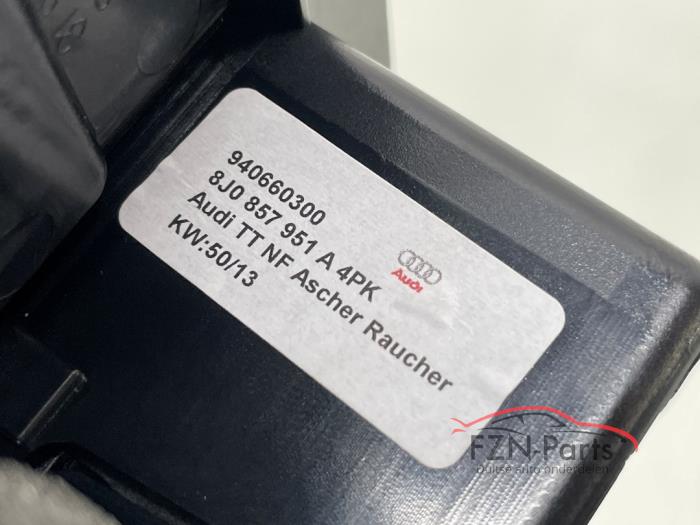 Audi TT 8J Asbak voorzijde middenconsole Aluminium kleur