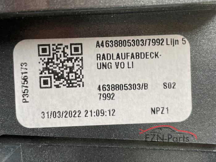 Mercedes-Benz G-klasse W463 Wielrandbekleding Links-voor 7992 selenitgrau