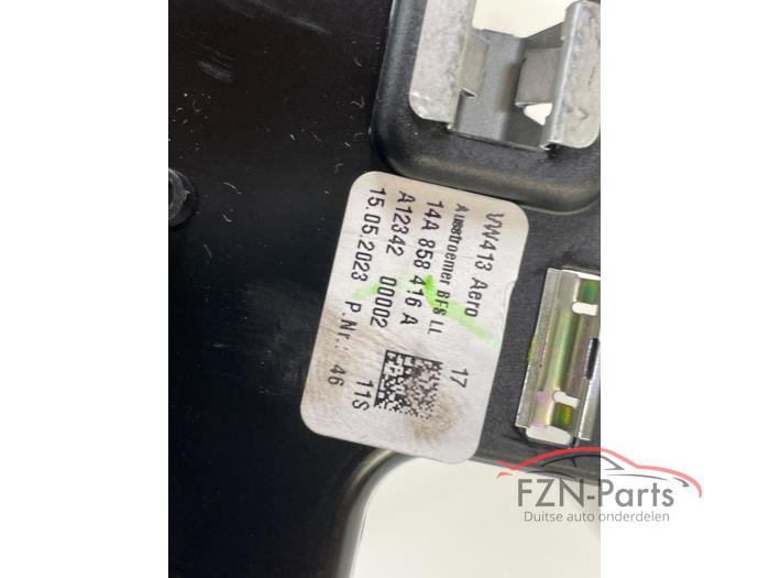 VW ID.7 Luchtrooster Rechts Dashboard zwart/chroom