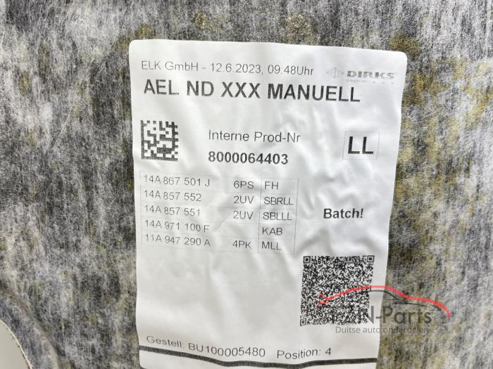 VW ID.7 Hemel zwart 14A867501J